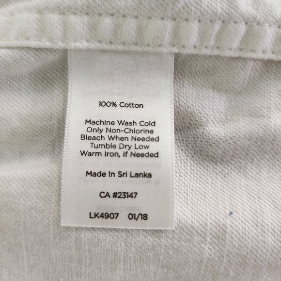 NWT Talbots White Denim Jacket with Adjustable Waist M - Picture 9 of 13